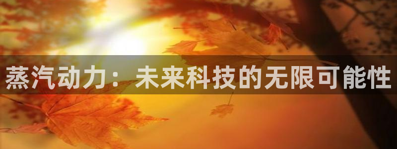 赢咖娱乐登陆测速：蒸汽动力：未来科技的无限可能性