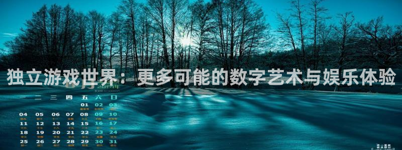 赢咖娱乐平台：独立游戏世界：更多可能的数字艺术与娱乐体验